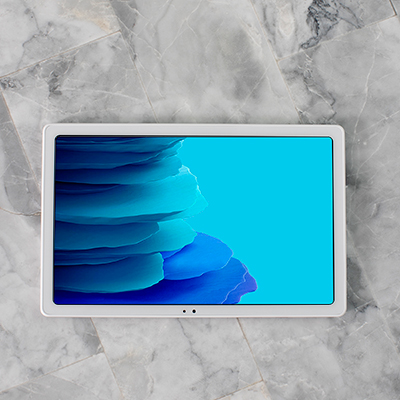 SAMSUNG<sup>&reg;</sup> Galaxy Tab<sup>&reg;</sup>A7 - 32 GB Dark Gray - Enjoy games, movies, books and more with this sleek, light tablet. 8.7" WUXGA LCD display delivers clear text & bright colors.  Features include speaker, touch screen, Bluetooth<sup>&reg;</sup> connectivity and 8 megapixel rear camera with auto-focus. 1.5 GB LPDDR3 RAM, 1.2 GHz Quad Core Processor, Also includes USB charger and battery.